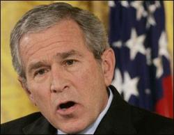 US President George W. Bush is desperate because he failed with Cuba